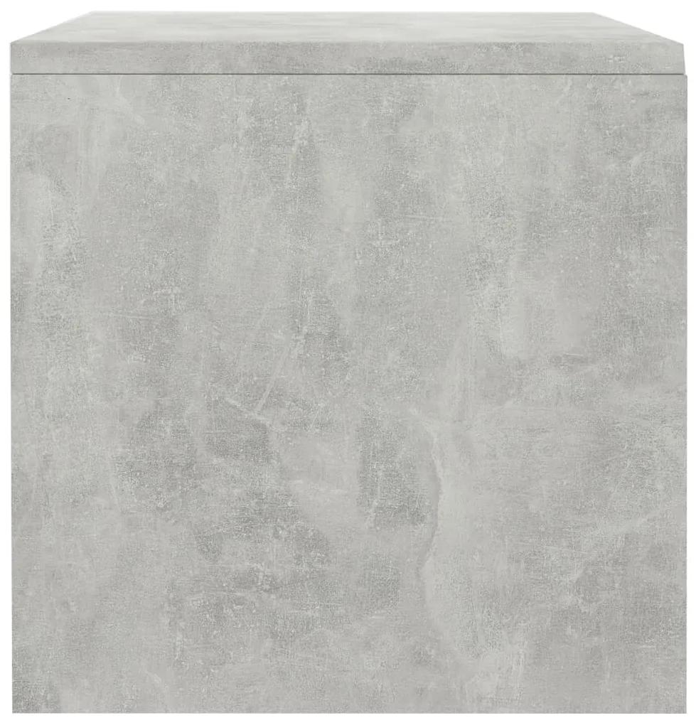 Noptiera, gri beton, 40 x 30 x 30 cm, PAL 1, Gri beton