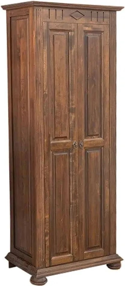 Dulap lemn masiv maro Hol Sonya, 71 × 41 × 193 cm