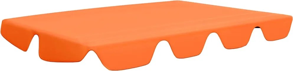 vidaXL Copertină rezervă leagăn grădină portocaliu 188/168x145/110cm