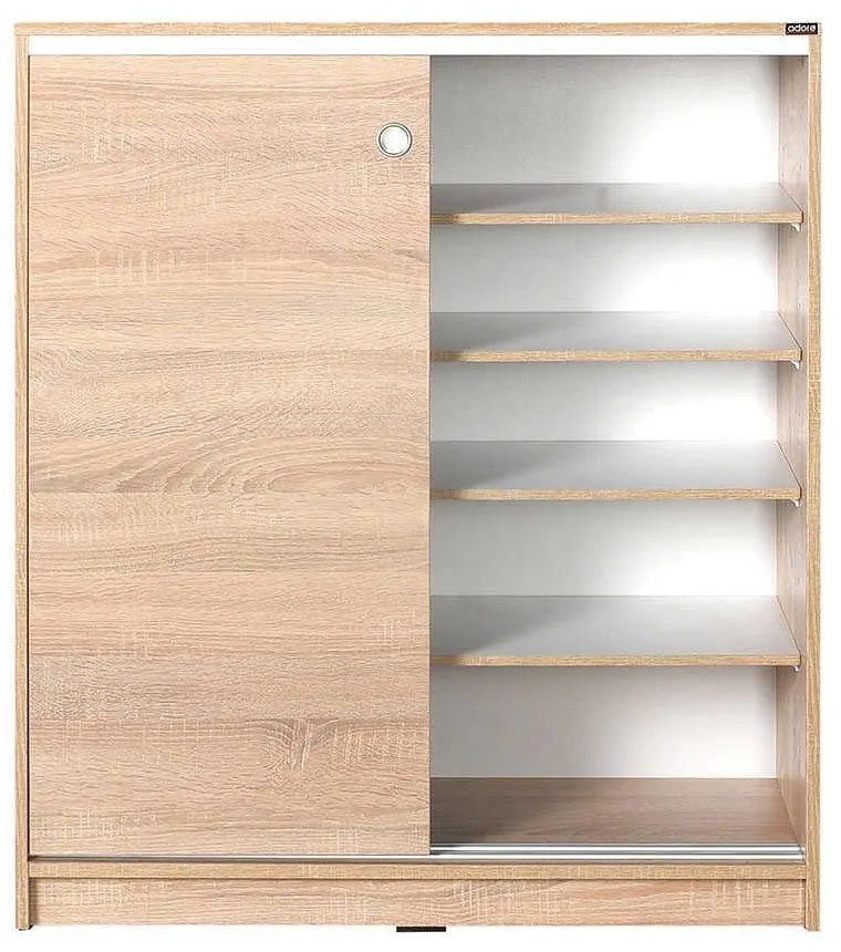 Comoda Multifunctionala Adore Diamond, 2 usi glisante, 5 rafturi,  91 x 105 x 37 cm