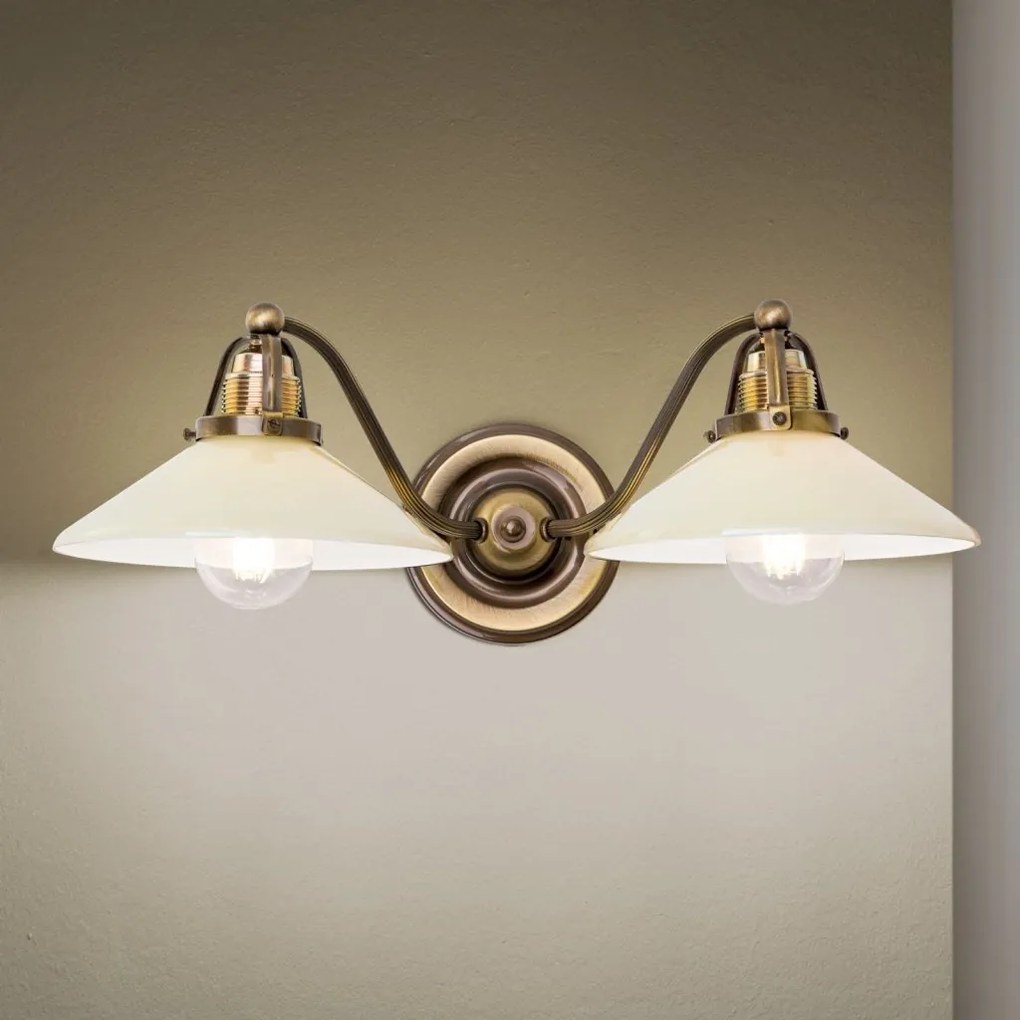 Aplica de perete realizata manual design rustic ARTDESIGN, patina/ champagne