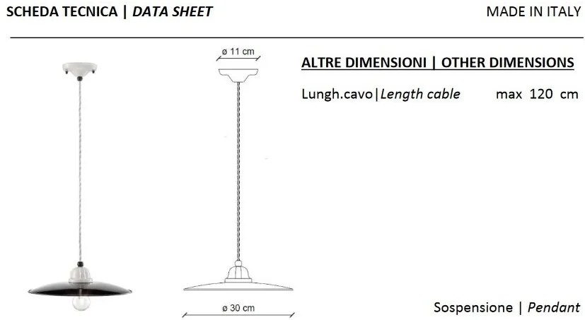Lustra, Pendul design retro realizata manual B&W, diametru 30cm
