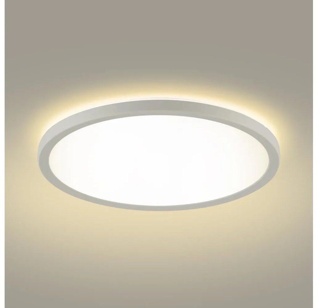 Plafonieră LED dimabilă ULTRA SLIM LED/24W/230V d. 42 cm alb + telecomandă