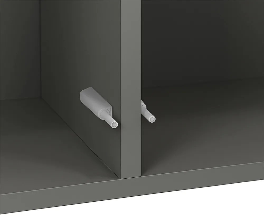 Boxie 2 uși dulap de perete 80x80x37 cm antracit