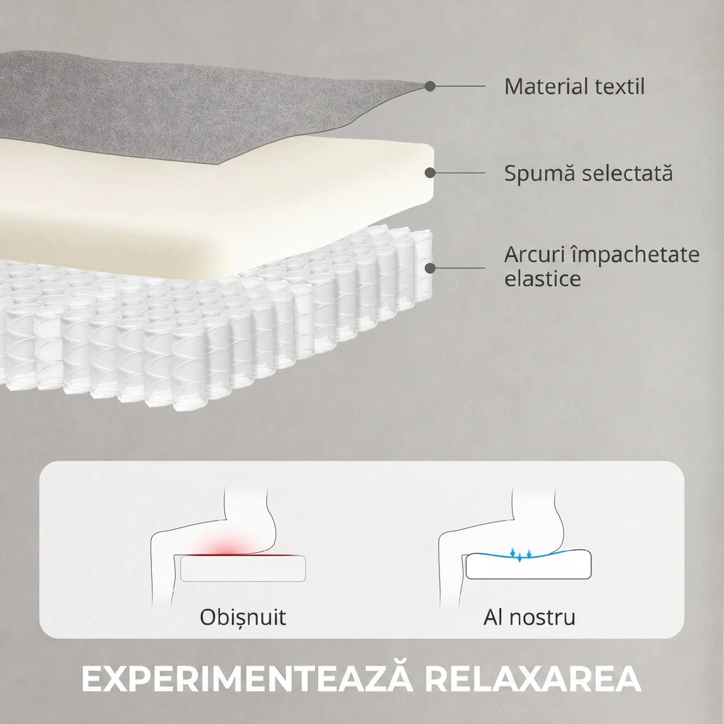 HOMCOM Fotoliu Reclinabil Electric pentru Living cu Suport pentru Picioare, Gri | Aosom Romania
