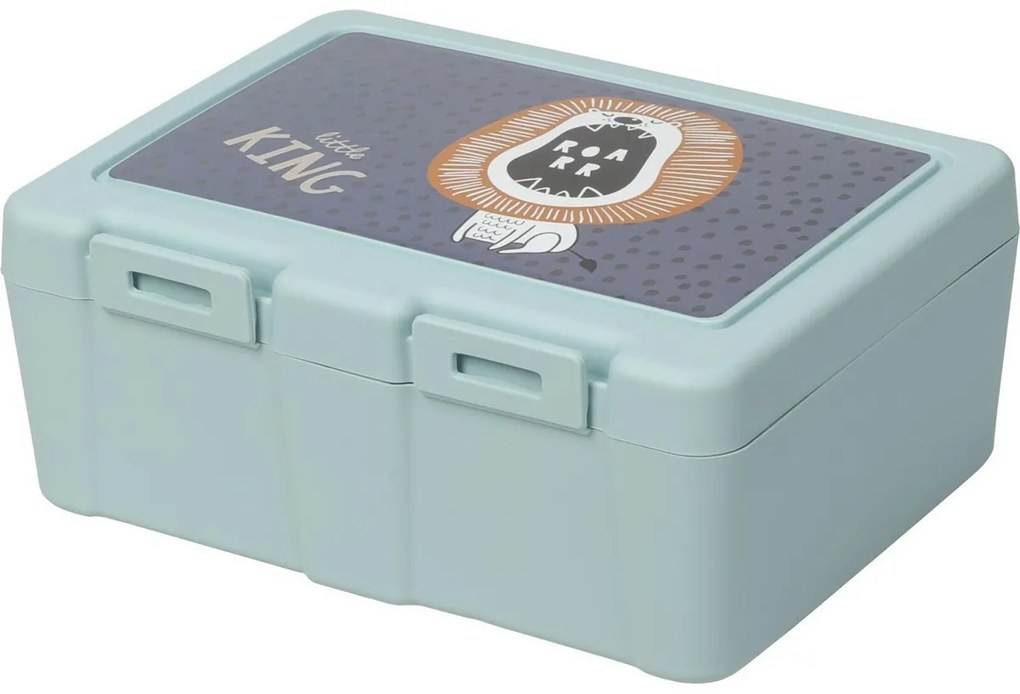 Cutie de plastic pentru gustări Hatu Leu, 18 x 7,5 x 13,5 cm