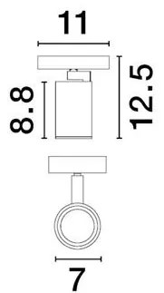 Spot aplicat directionabil minimalist ESTO, NVL-9030779