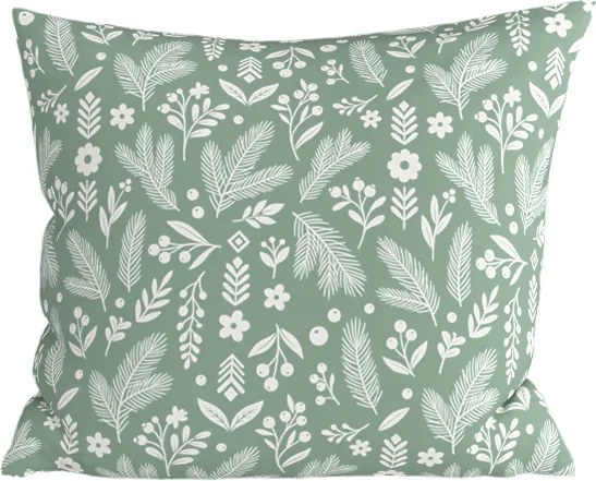 Husa perna din polibumbac ARBORA 45x45 cm, verde