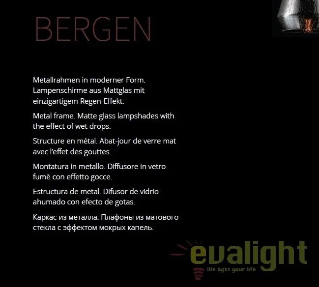 Pendul design modern diam.25cm BERGEN MYT314-11-B