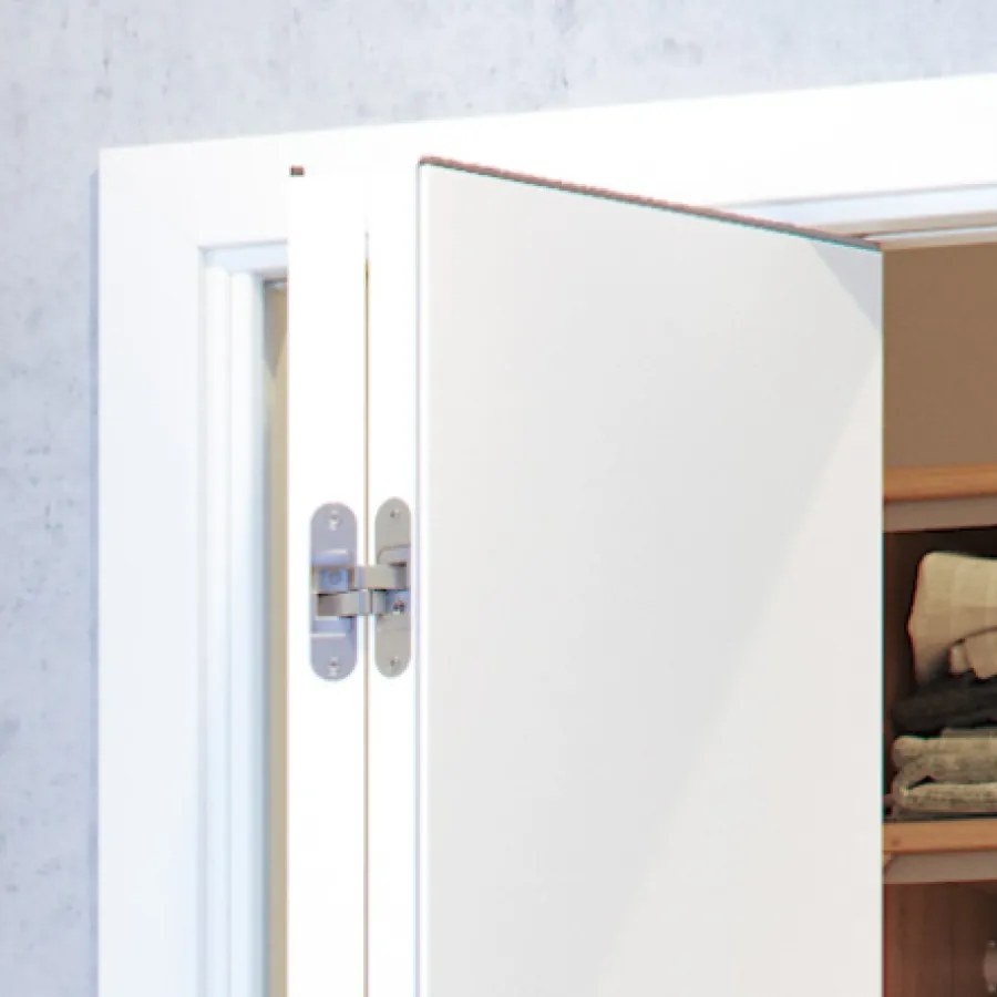 Usa de interior plianta   pliabila BETA ST, 140-160, Alb, Folie Decor, 780 x 2070