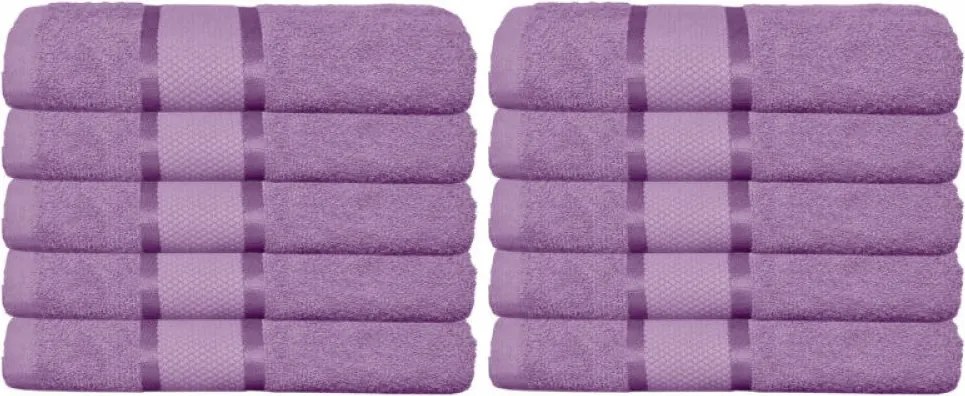 Set 10 Prosoape Premium din Bumbac 100% – 50×90 cm, 400g, Absorbție Superioară