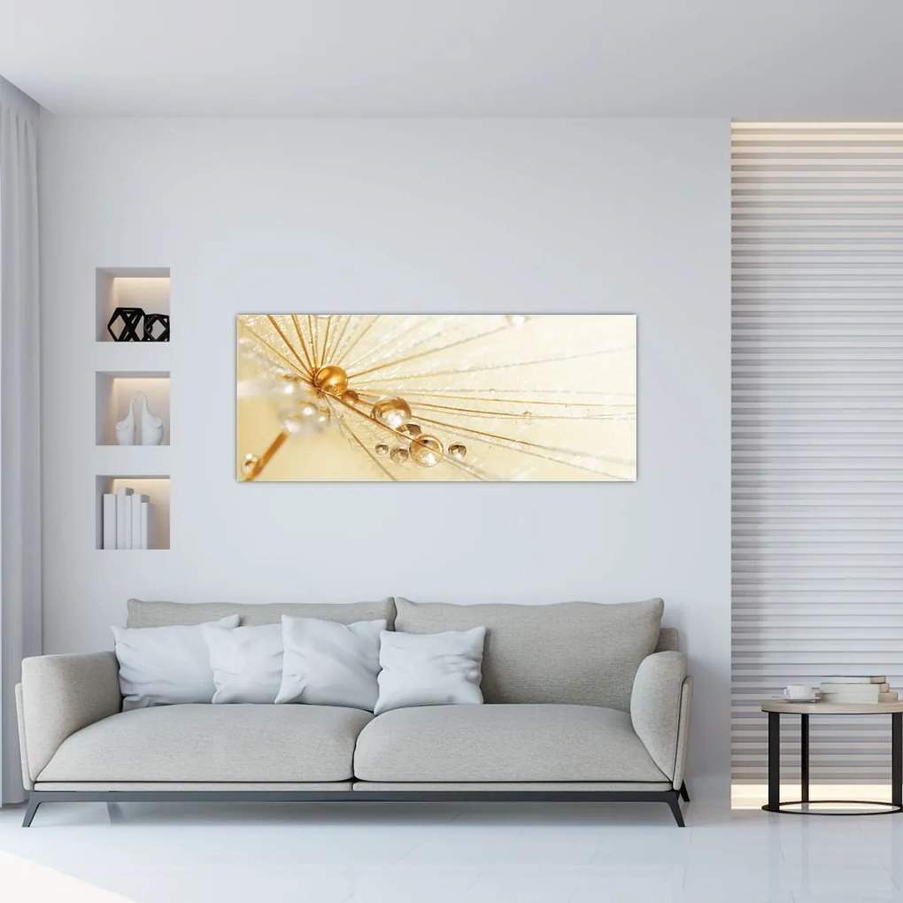 Tablou - Fotografie macro de păpădie (120x50 cm)