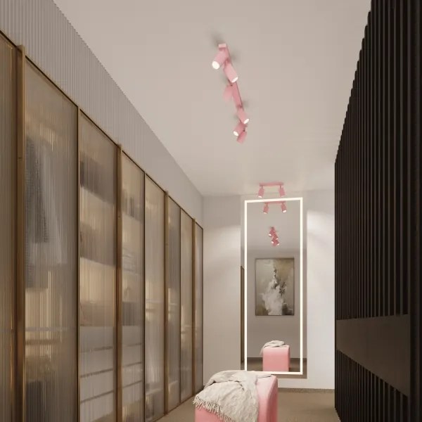 Brilagi - Spot LED CRESTO, 2x GU10, 10W, 230V, roz