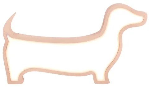 Lampă de birou LED pentru copii DOG LED/12W/230V roz