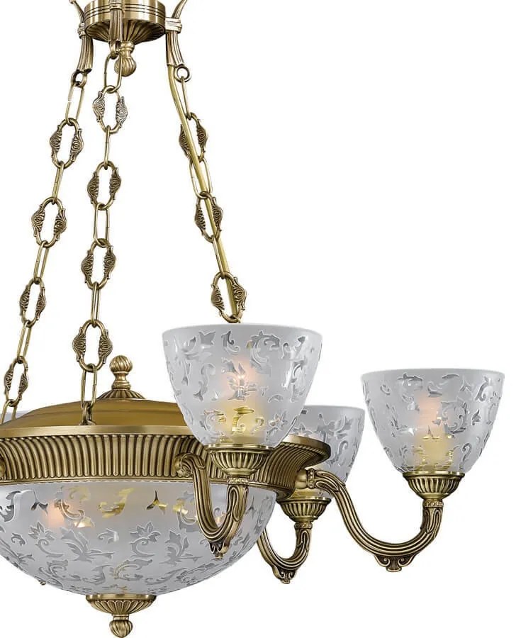 Candelabru din alama 6 brate design italian 9L 6252