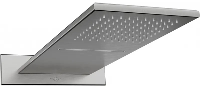 Mexen Waterfall pară de tip ploaie slim 50 x 22 cm, Grafit - 79190-66