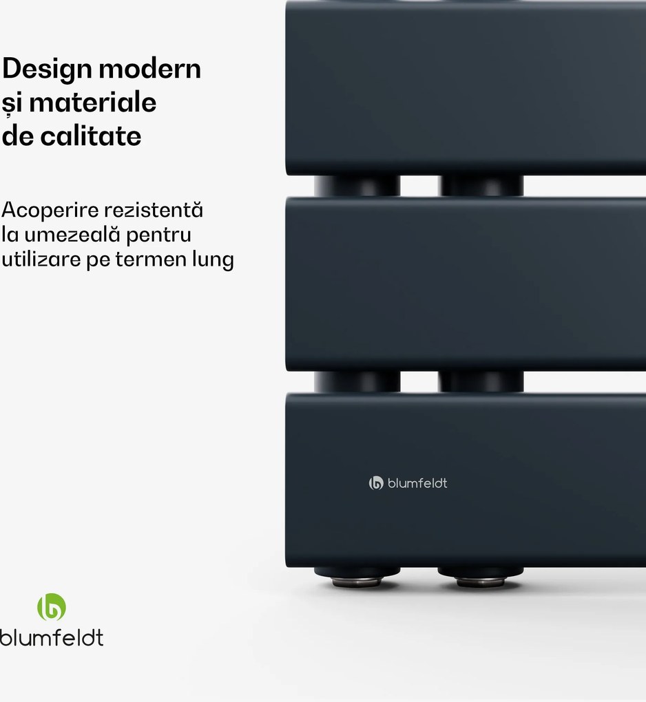 Blumfeldt Radiator Fairmont, 45 x 80 cm, de perete, design modern, cu încălzire pe apă