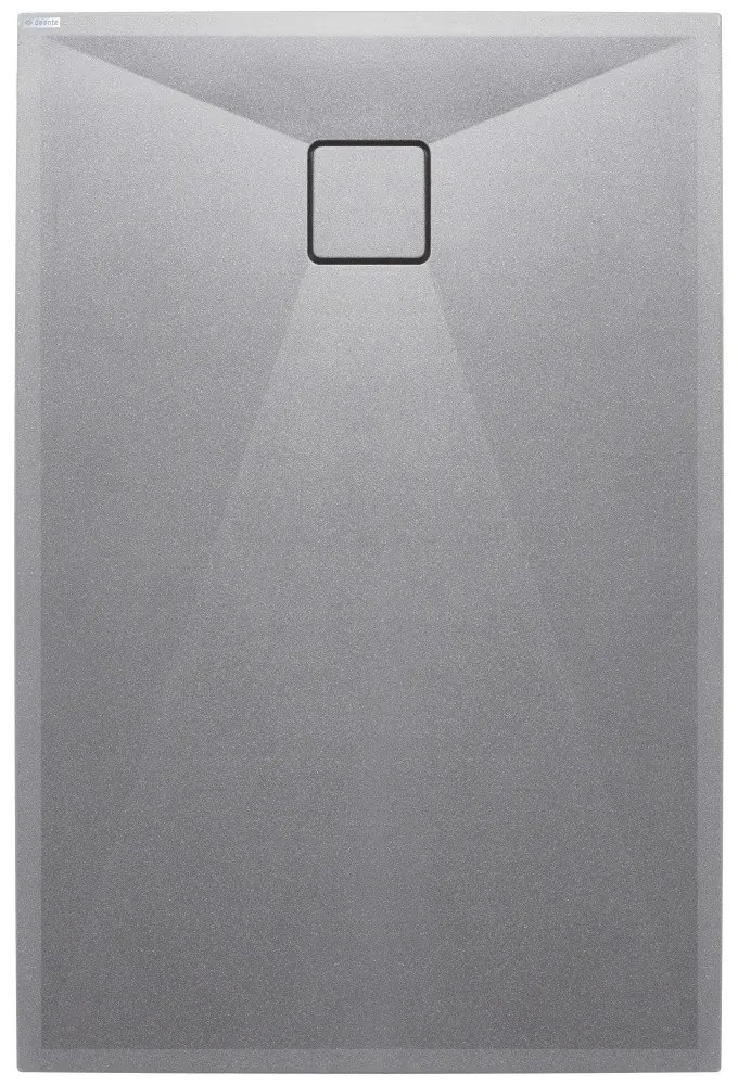 Cadita de dus Deante Correo gri metalic 90x140 cm
