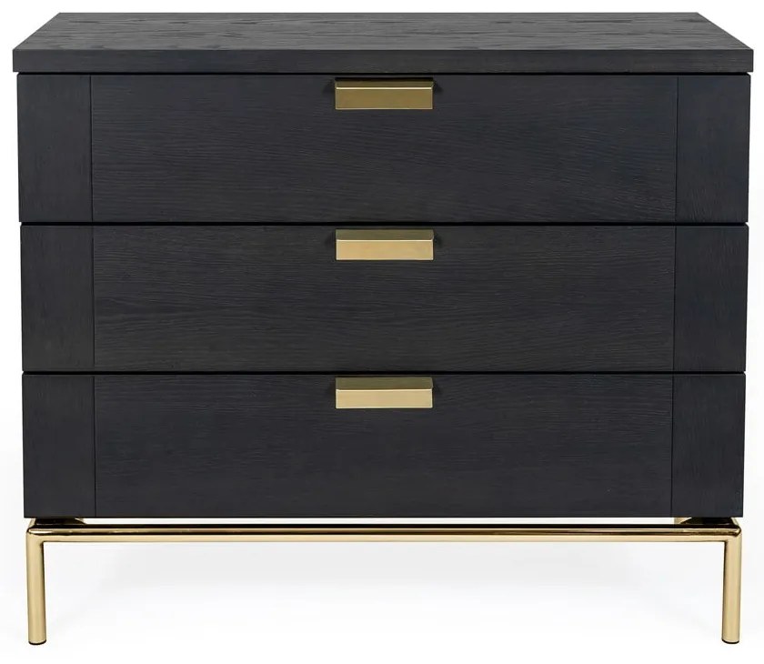 Servantă Woodman Pimlico, 75 x 91 cm, negru