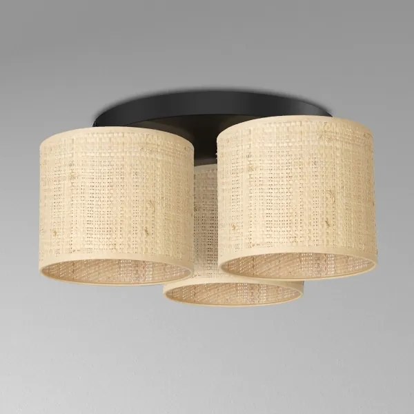 Lustră aplicată RATTAN 3xE27/60W/230V ratan