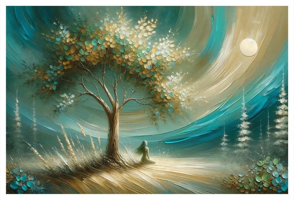 Tablou liniște sub arborele vieții