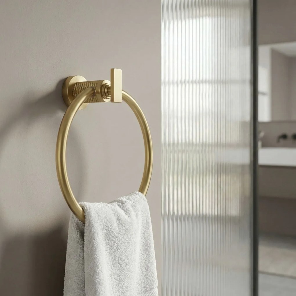 Cuier de baie Ring 81307 Rivo Brush Gold