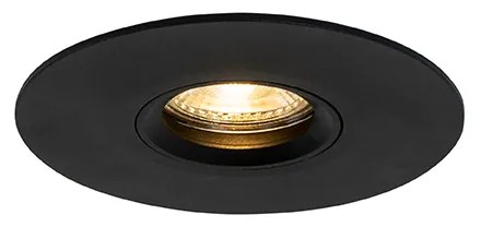 Set de 6 spoturi încastrate moderne negre 12 cm - Buco