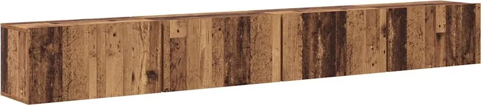 vidaXL Set comodă TV 4 pcs Lemn Vechi 60 x 30 x 30 cm Lemn compozit