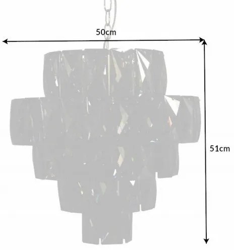Lustra suspendata moderna Kristall 50cm