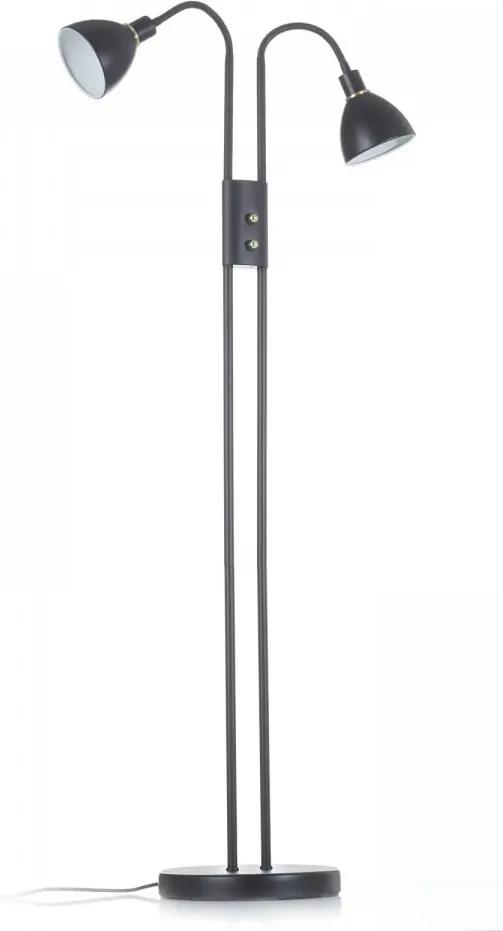 Lampadar Ray VI, metal, negru, 52 x 164 x 39 cm