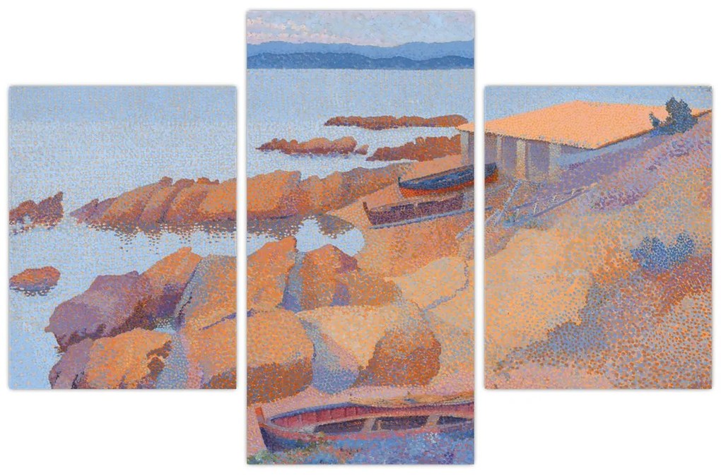 Tablou - Henri Edmond Cross, Calanque des Antibois, reproducere (90x60 cm)