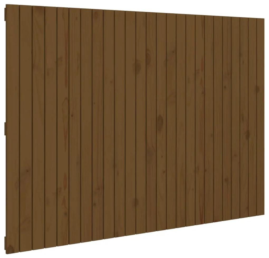 824951 vidaXL Tăblie de pat pentru perete, maro miere 159,5x3x110 cm lemn pin