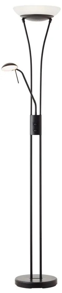 Brilliant - Lampă de podea LED reglabilă FINN 2xLED/13W/230V neagră