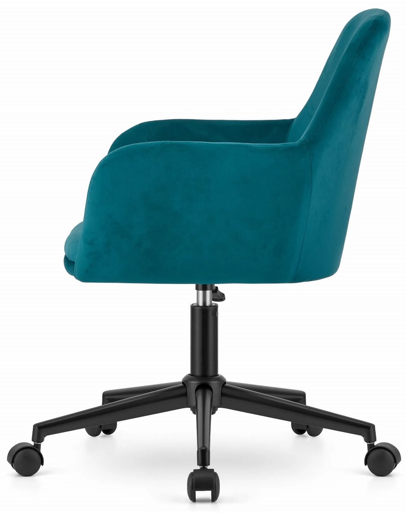 Scaun de birou Culoare turcoaz, NARNI VELVET