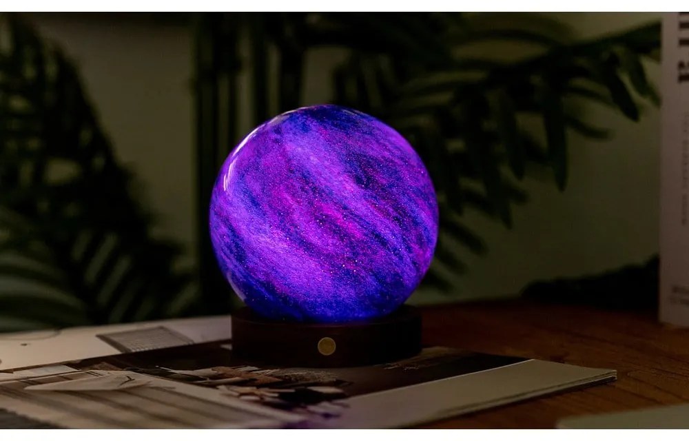 Decorațiune luminoasă în culoare naturală închisă cu USB ø 12 cm Galaxy Breeze – Gingko