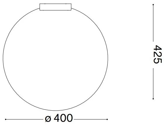 Plafonieră Ideal Lux CARTA 1xE27/25W/230V d. 40 cm alb
