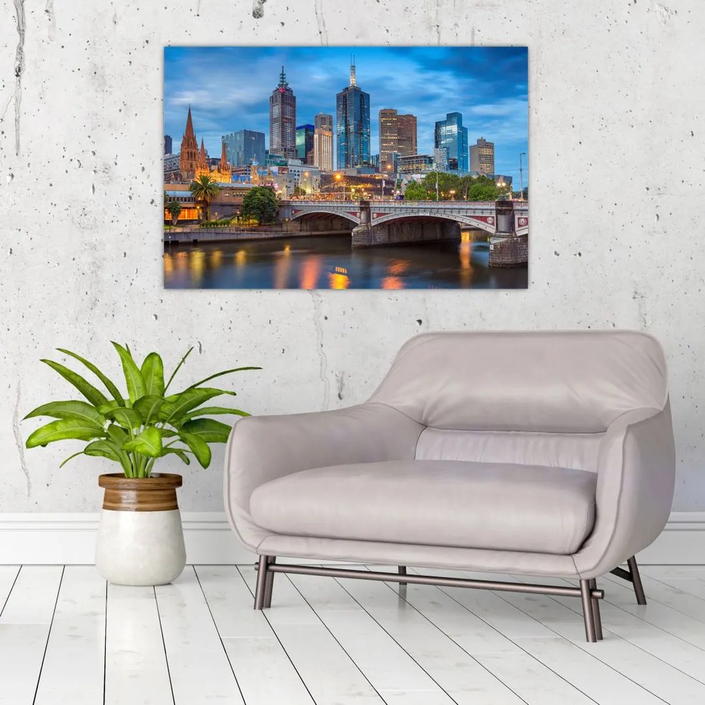 Tablou cu orașul Melbourne (90x60 cm)