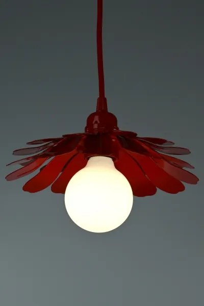 Bohemia-Design - Lustru suspendat pe cablu 1xE27/60W/230V roșu