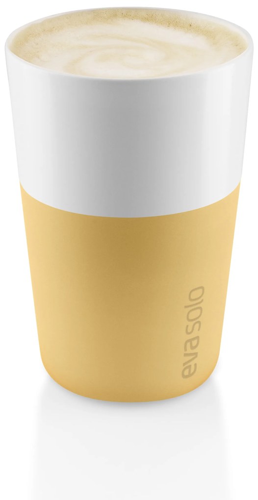 Pahar pentru cafea latte, set 2 buc, galben nisipiu- Eva Solo