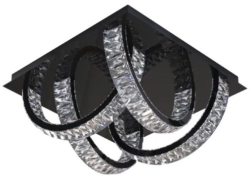 Plafonieră LED Zuma Line MX3274-4-3BCT TULA LED/23,5W/230V negru