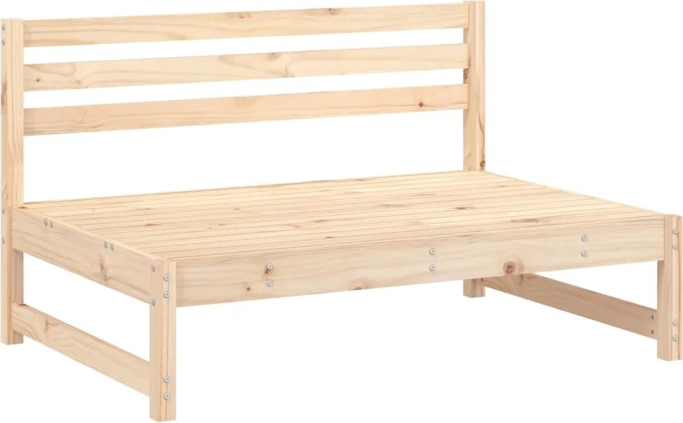 vidaXL Canapea de mijloc de grădină, 120x80 cm, lemn masiv pin