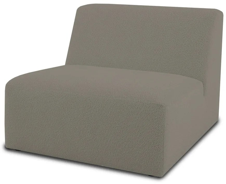 Modul pentru canapea maro deschis cu tapițerie din stofă bouclé (de mijloc) Roxy – Scandic