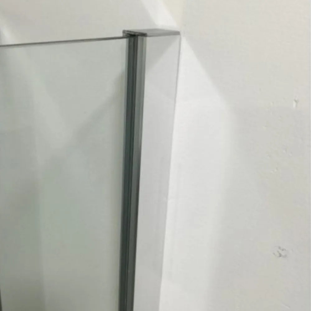 Cabină de duș cu ușă glisantă pătrată Apollo cu înveliș Easy Clean, fără cădiță de duș