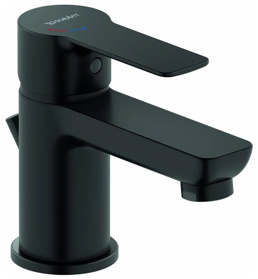 Duravit DC1013001046 - Baterie pentru lavoar D-CODE, negru mat + ventil pop-up