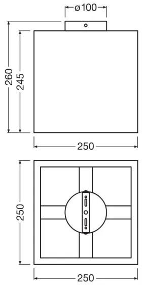 Plafonieră Ledvance DECOR CARDBOARD 1xE27/15W/230V 25x25 cm