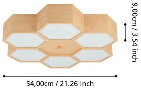 Plafonieră MIRLAS 6xE27/9W/230V Eglo 98863