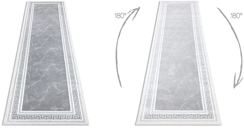 Modern GLOSS covor, traversa 2813 27 stilat, cadru, grecesc gri - SECUNDAR-COTATI PRODUSUL