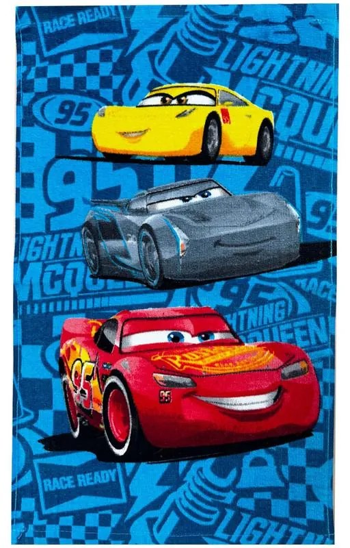 Disney Mașini Speed Champions prosop de mână, prosop pentru față, prosop 30x50 cm
