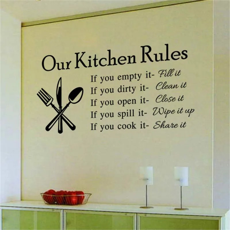 Sticker perete Our Kitchen Rules