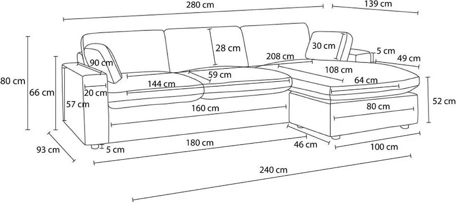 Colțar bej Belair – Bobochic Paris
